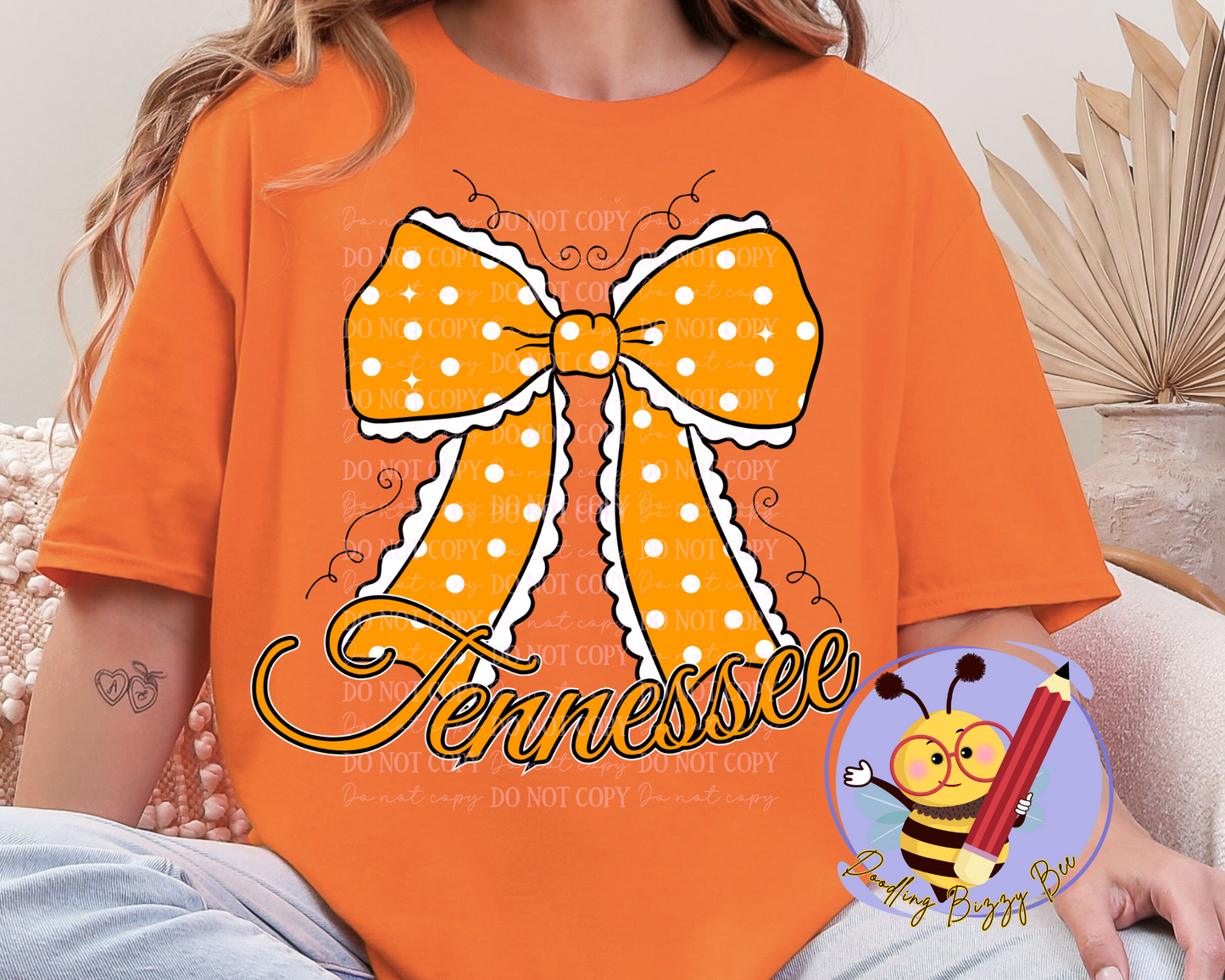 DTF Transfer Tennessee Bow