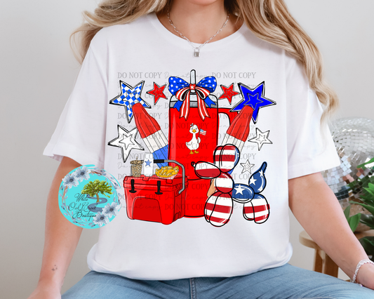 Goose Tumbler 4th of July T-Shirt