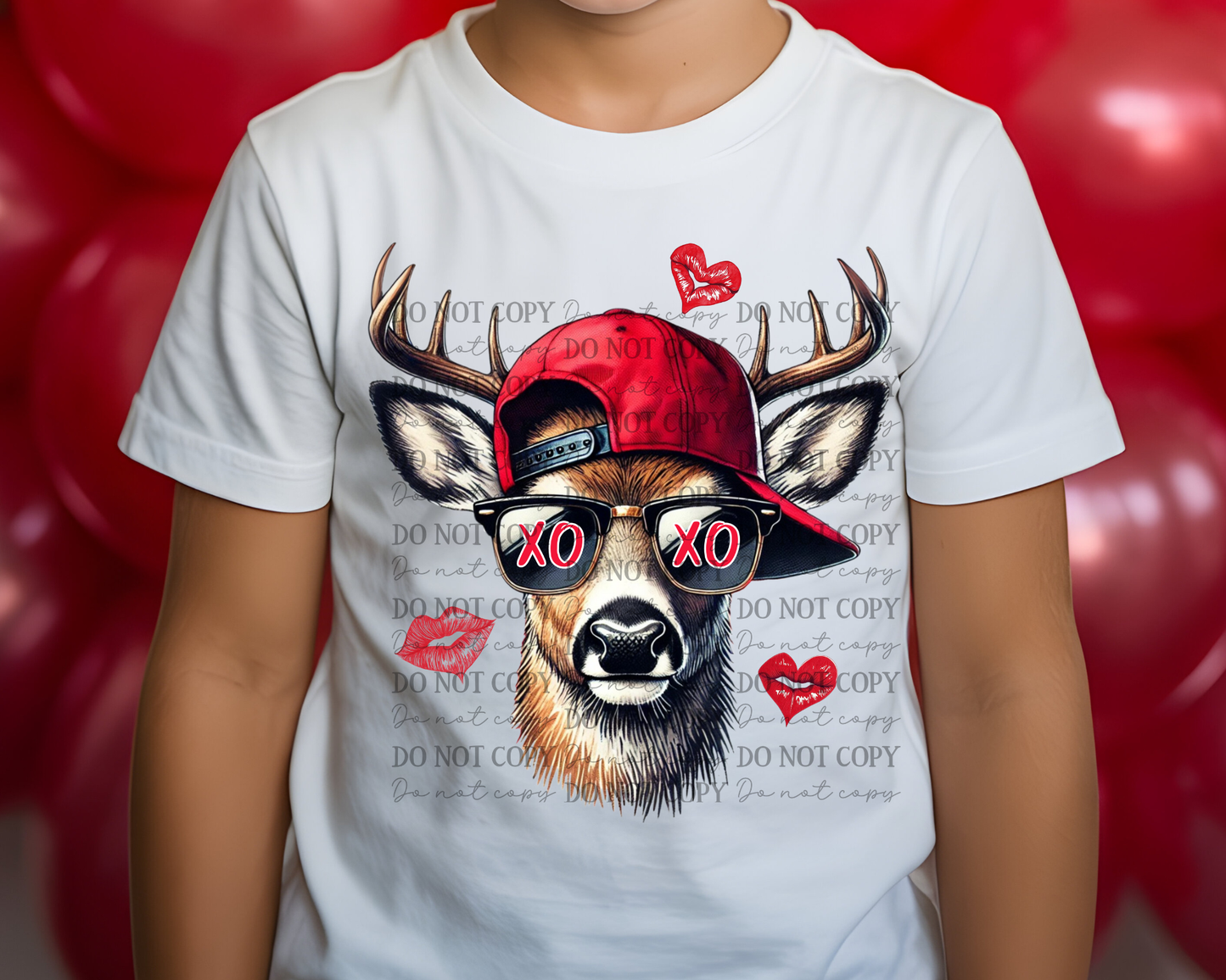 DTF Transfers Deer Valentine