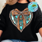 Western Heart Bow Sweatshirt or Tshirt