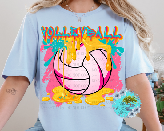 DTF Transfer Volleyball Drip