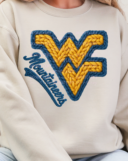 DTF Transfer West Virginia Mountaineers