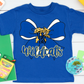 YOUTH Wildcats Blue Bow T-shirt&nbsp;
