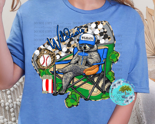 Wildcats Baseball Feral Raccoon