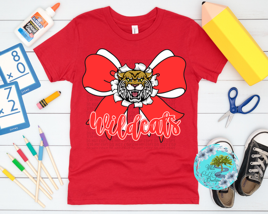 YOUTH Wildcats Bow T-shirt