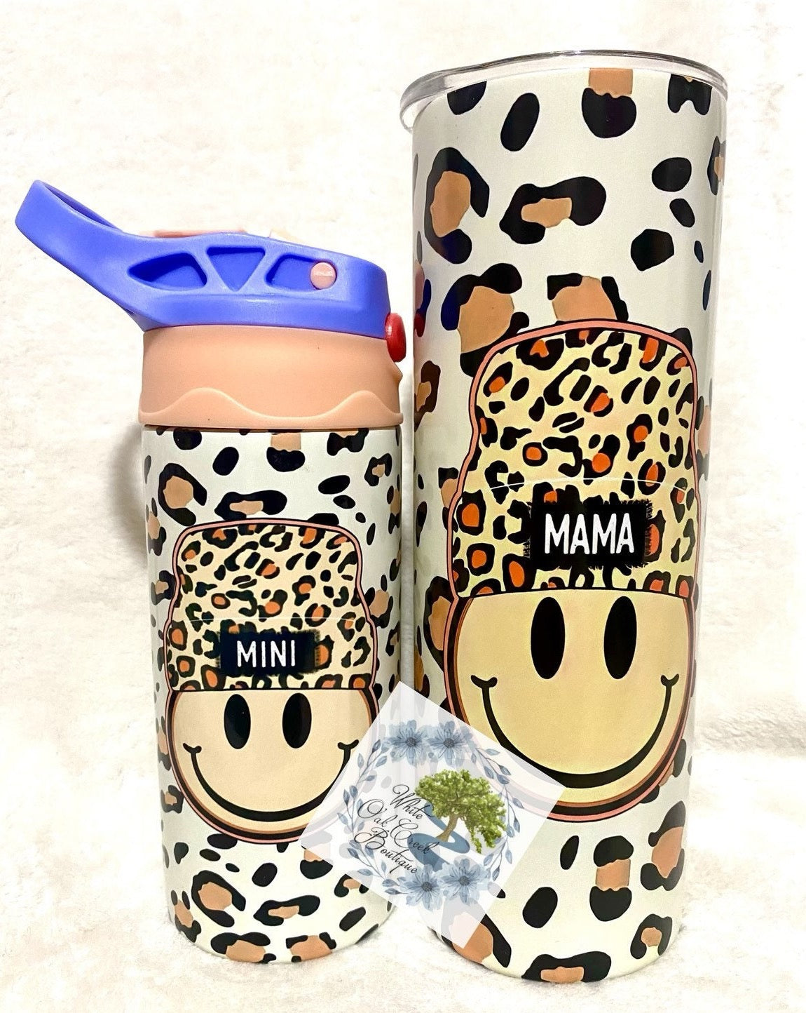 Beanie Cheetah Mama Mini Tumblers