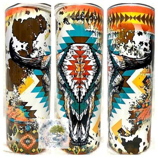 Aztec Longhorn Tumbler