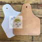 5 Pack Cow Tag Brown Faux Leather Hat Patches